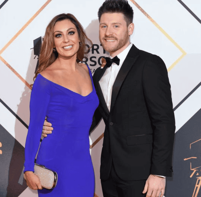 Amy Dowden and her husband, Ben Jones